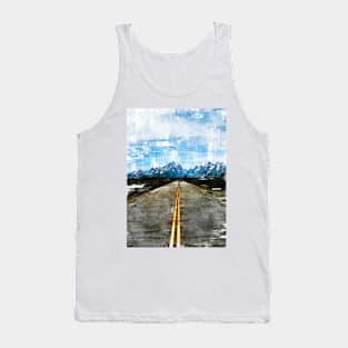 Straight Road Grand Teton USA - For Travelers Tank Top